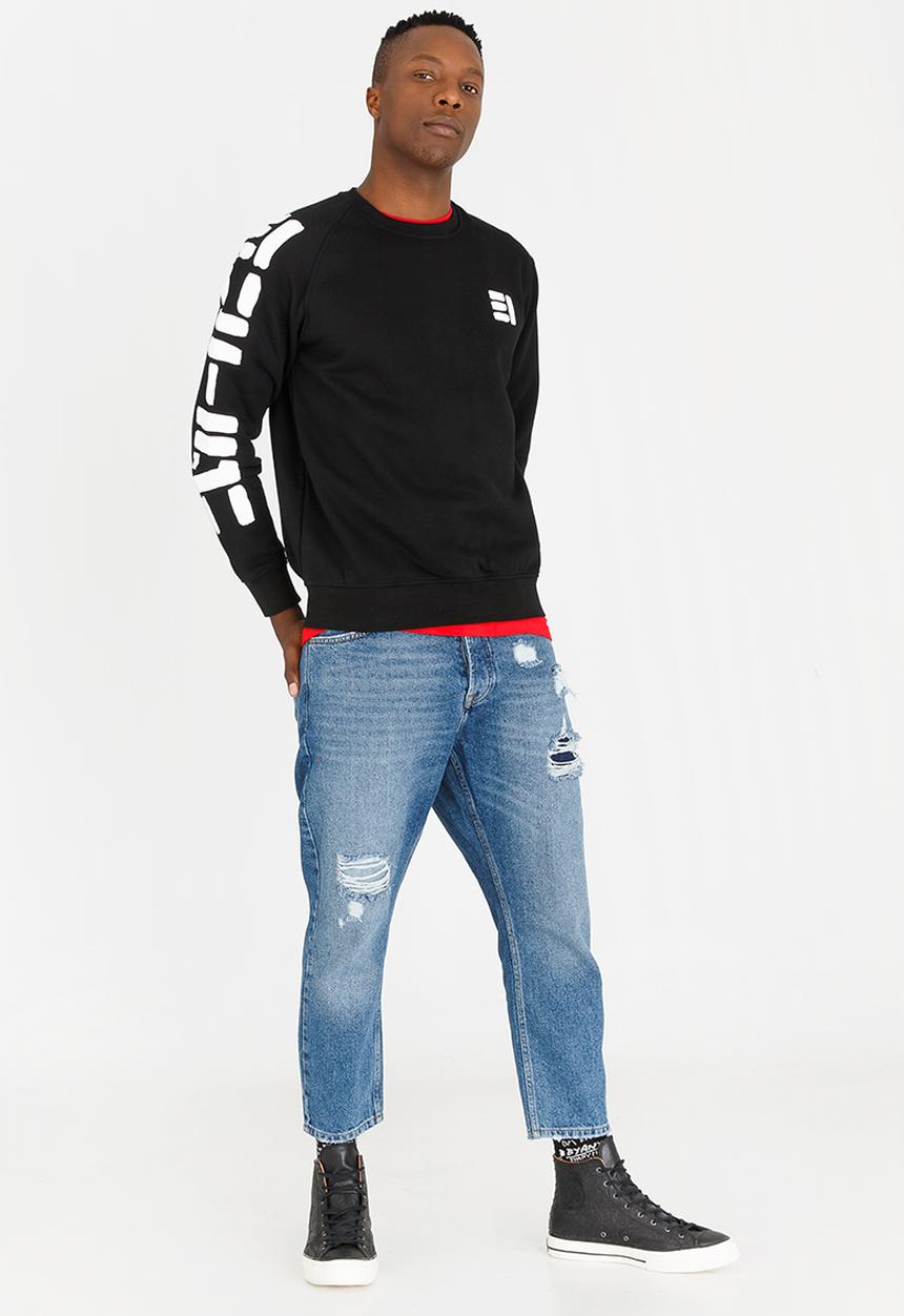 Butan - Painted Letters Tee Black