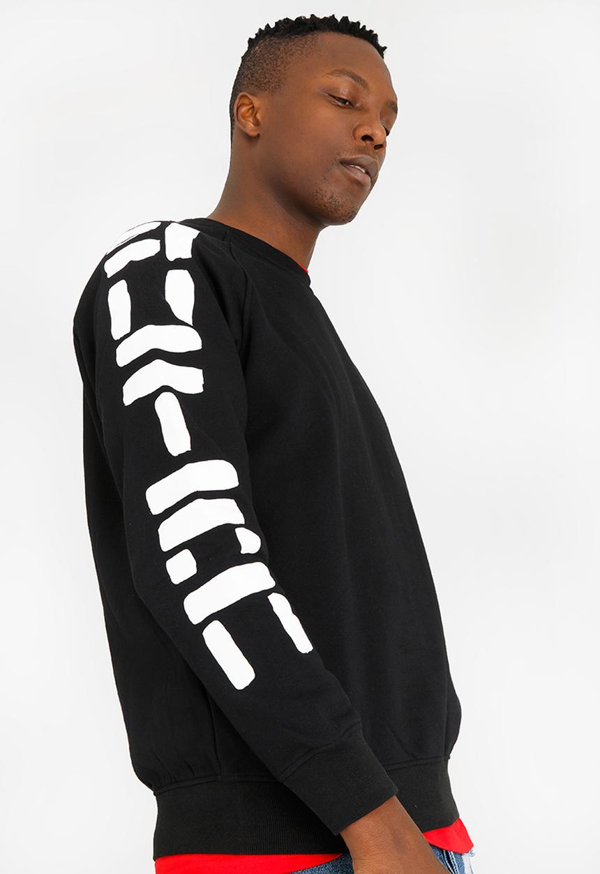 Butan - Painted Letters Tee Black