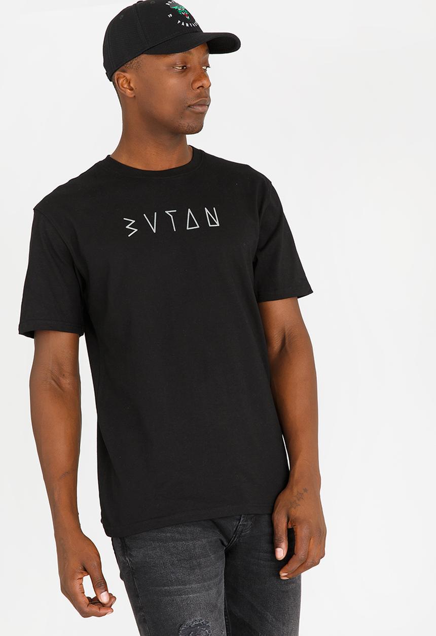 Butan - Glow In Dark Printed Tee Black and White