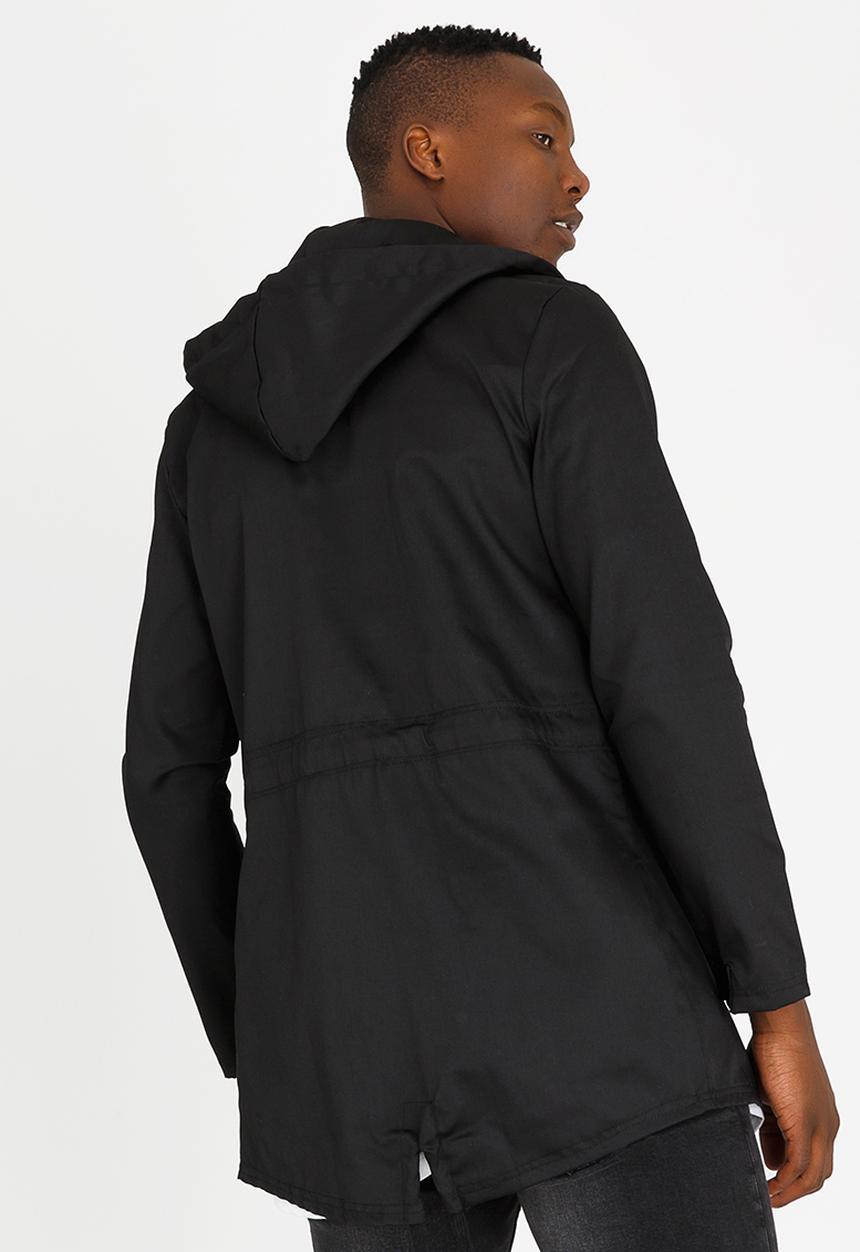 STYLE REPUBLIC - Peter Badged Parka Jacket Black
