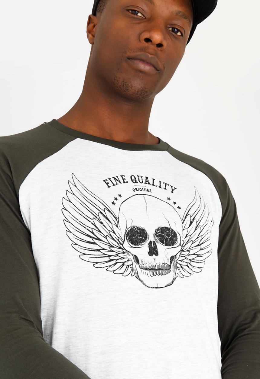 Brave Soul - Prague Cotton Tee Khaki Green