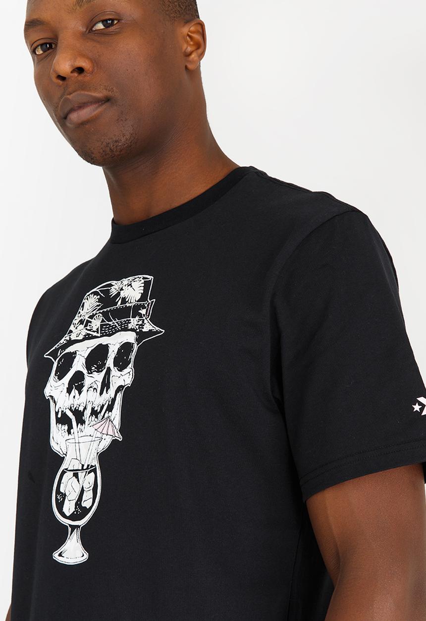 Converse - Converse Palm Print Skull Tee Black