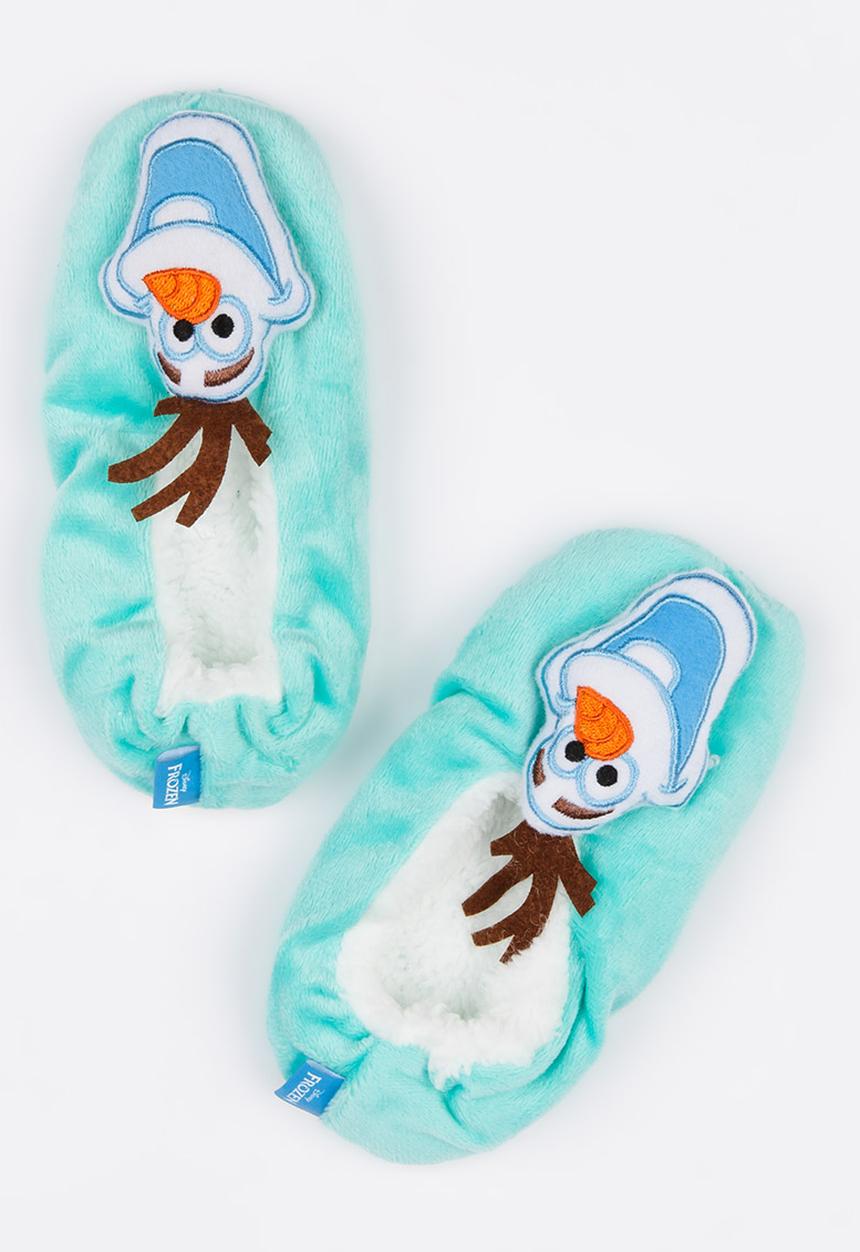 Character Fashion - Frozen Sherpa Slippers Blue