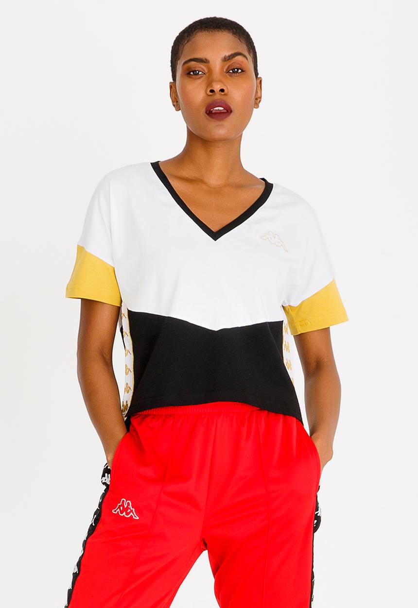 KAPPA - Banda Ladies Crop Tee Black and White