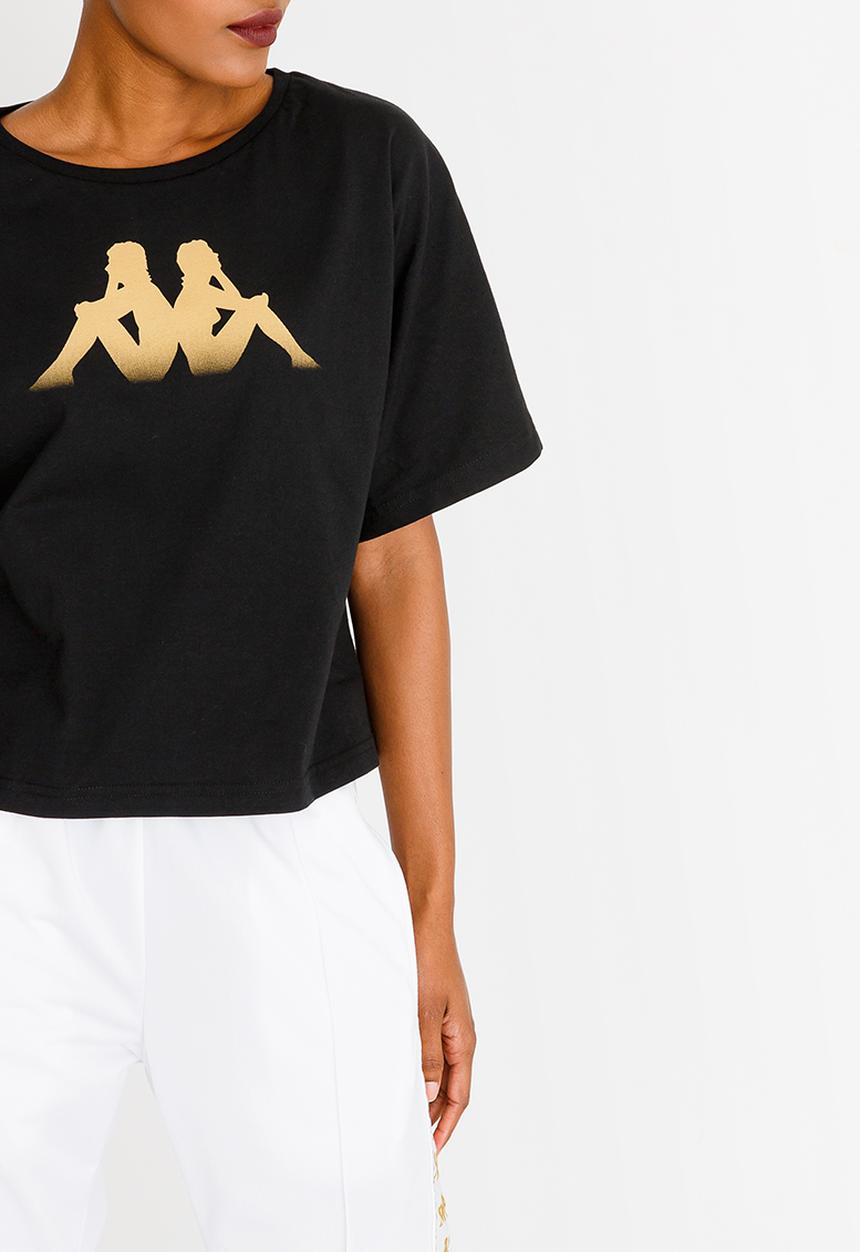 KAPPA - Training Crop Tee Black