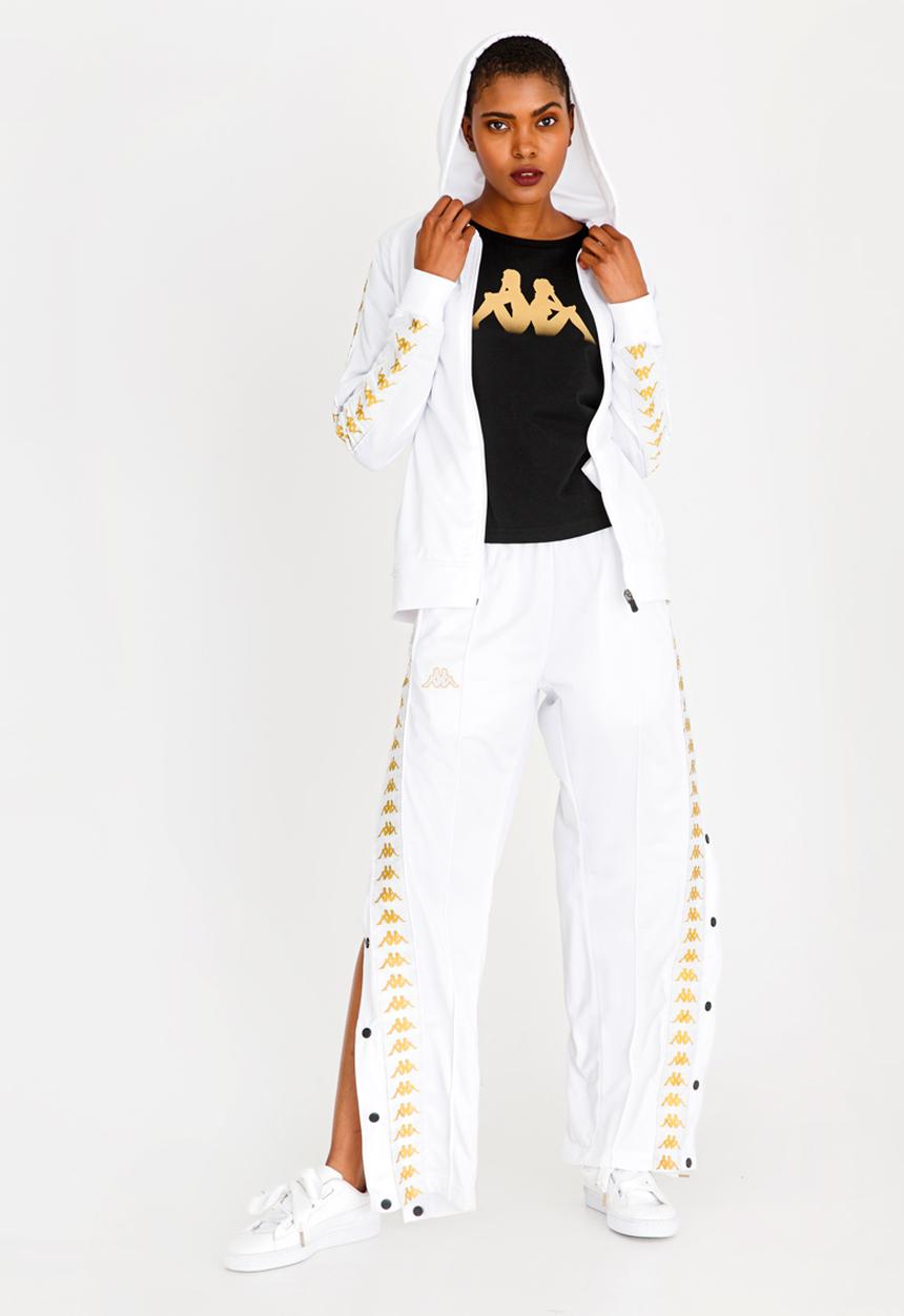 KAPPA - Hooded Sweatshirt White