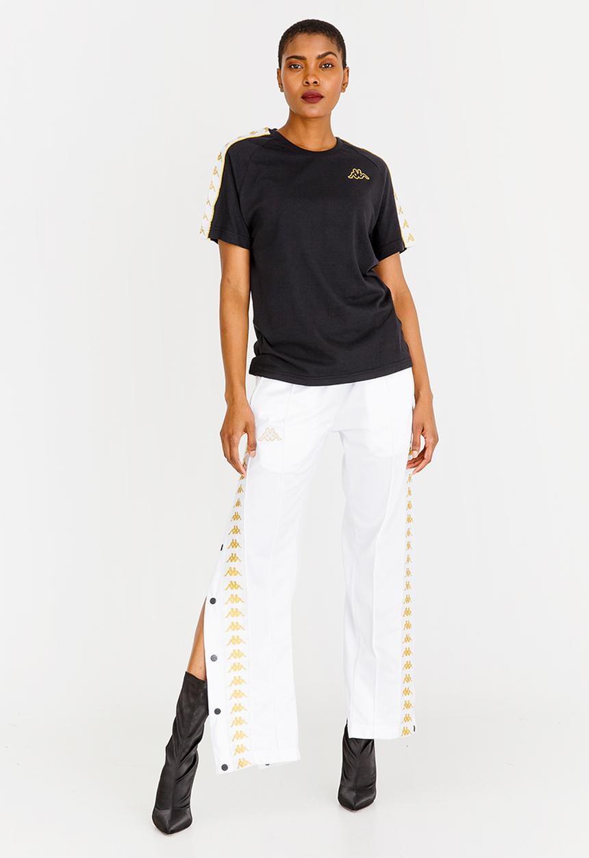 KAPPA - Contrast Trim Tee Black and White