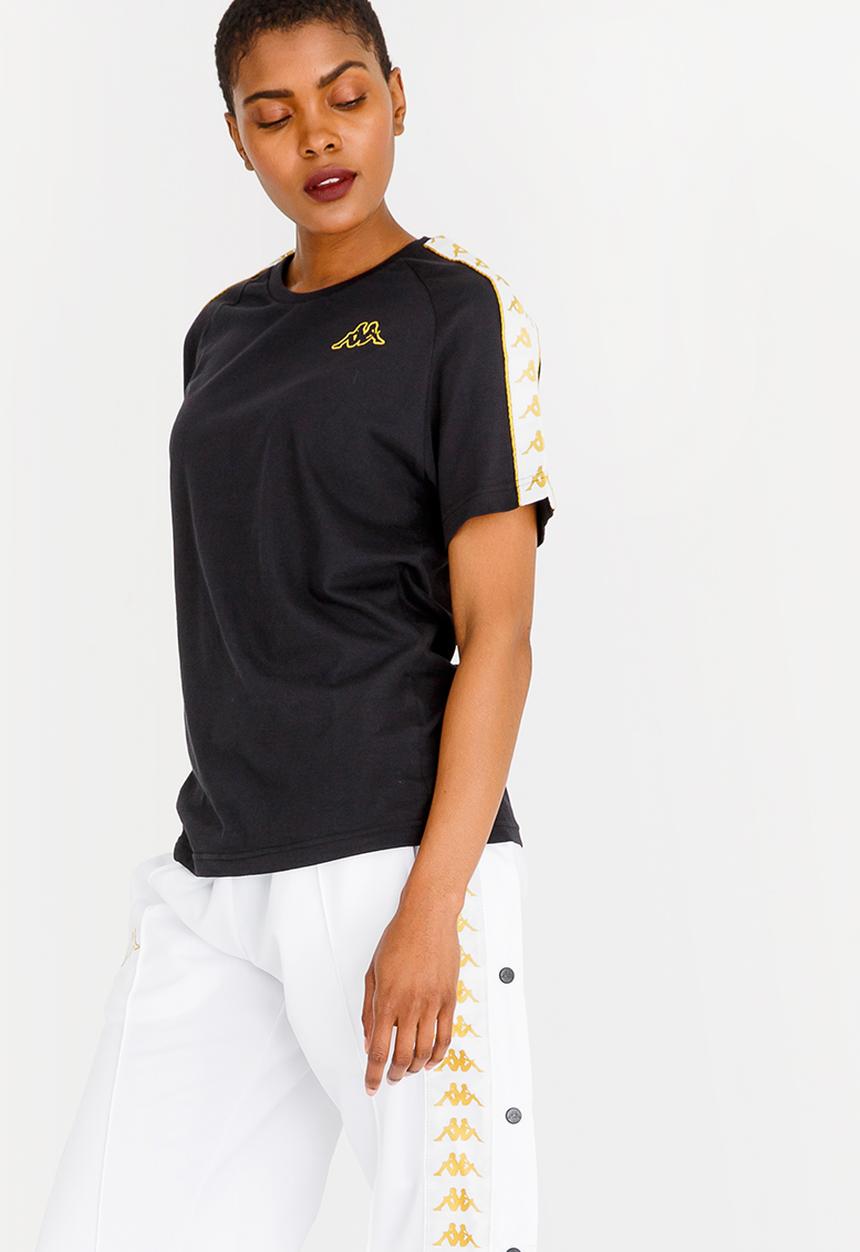 KAPPA - Contrast Trim Tee Black and White