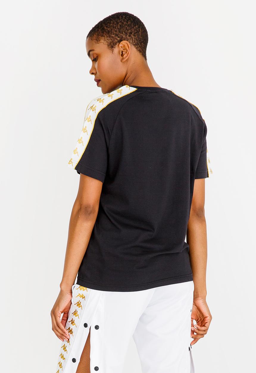KAPPA - Contrast Trim Tee Black and White