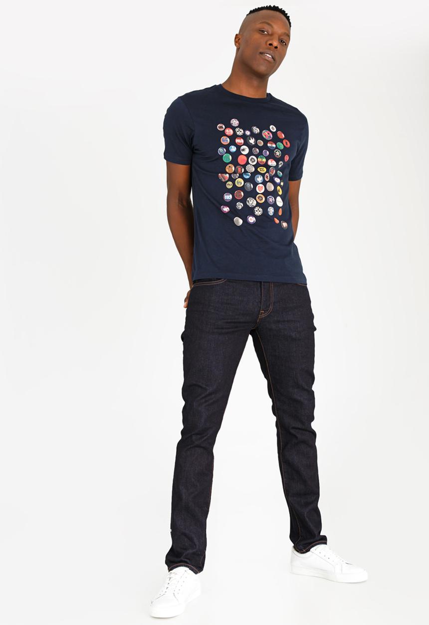 Ben Sherman - Badges Printed Tee Navy
