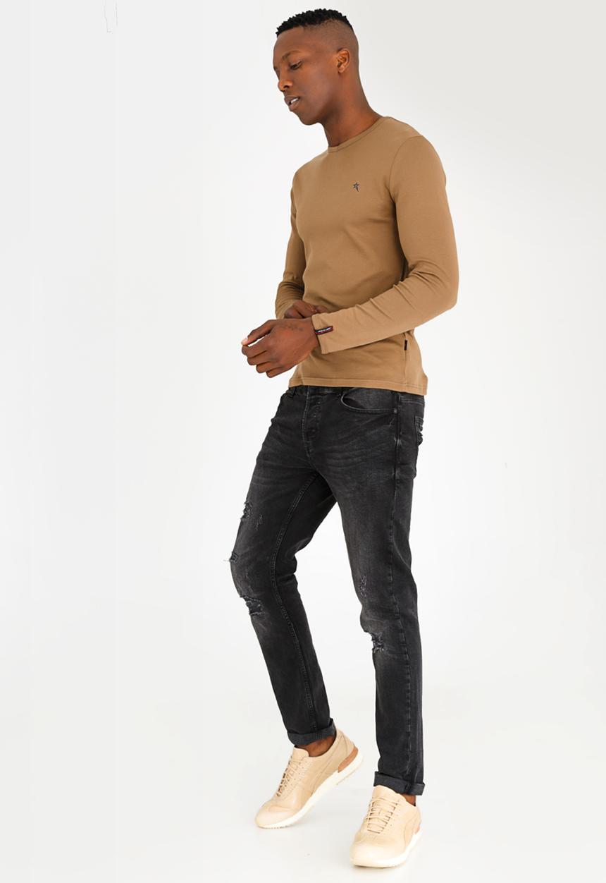 SOVIET - Dust V Neck Muscle Tee Taupe