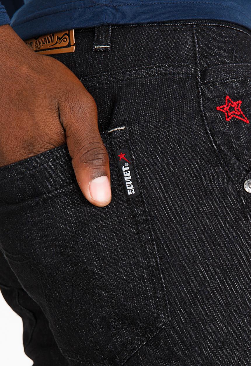 SOVIET - Fonsi #12 Straight Leg Denim Jeans Black