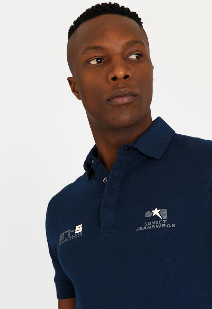 SOVIET - Atom Cotton Fashion Golfer Navy