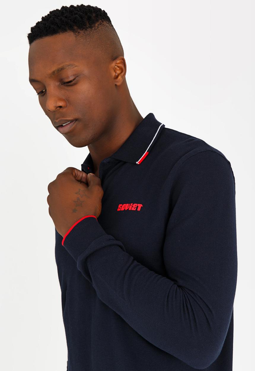 SOVIET - Wimbledon Cotton Pique Golfer Navy