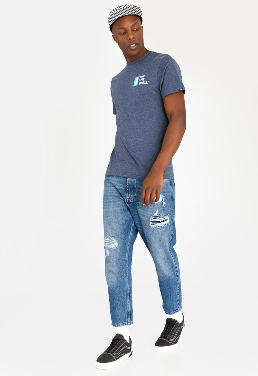 Vans - Vans Off The Wall III Cotton Tee Navy & White
