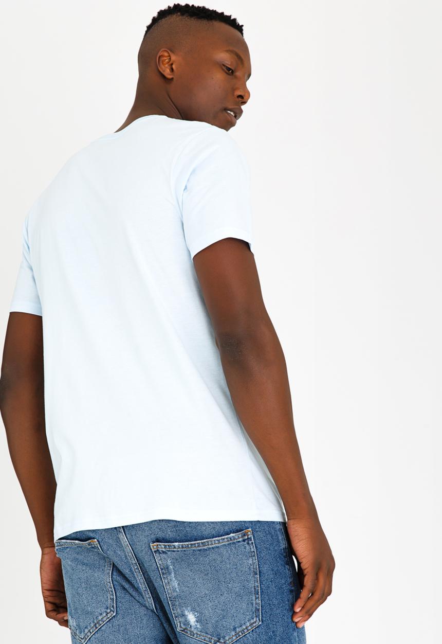 Vans - Vans Off The Wall Cotton Tee Pale Blue
