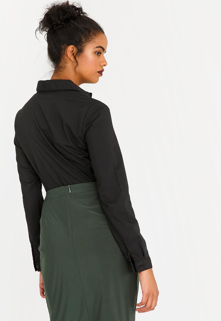 edit - Long Sleeve Classic Shirt Black