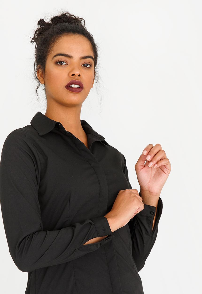 edit - Long Sleeve Classic Shirt Black