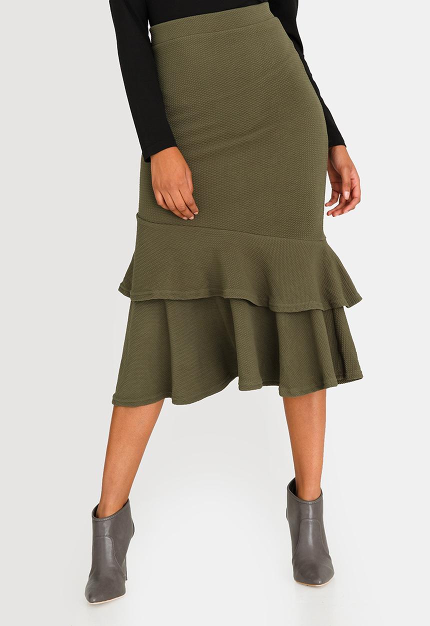edit - Frilly Skirt Dark Green