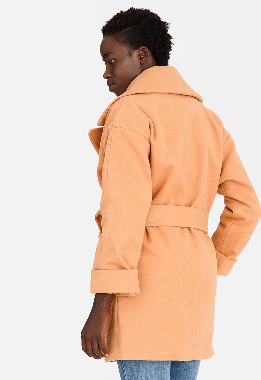 edit - Oversized Wool-like Coat Camel