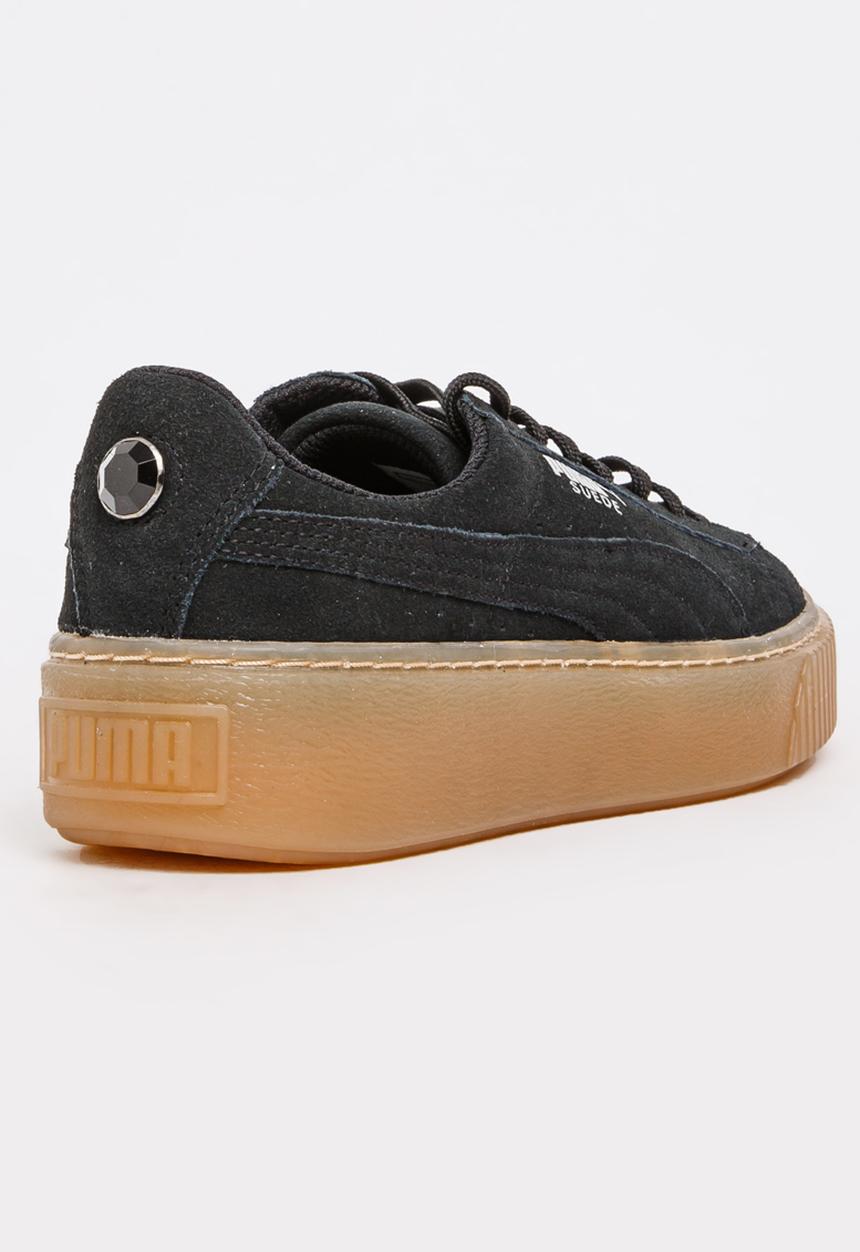 PUMA - Puma Suede Platform Jewel Sneaker Black