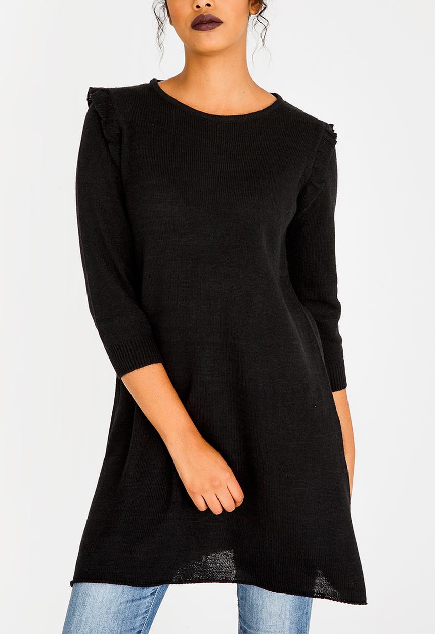 edit - Frilly Tunic Black