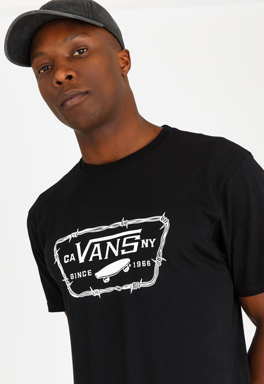 Vans - Full Patch Barbed Tee Black and White