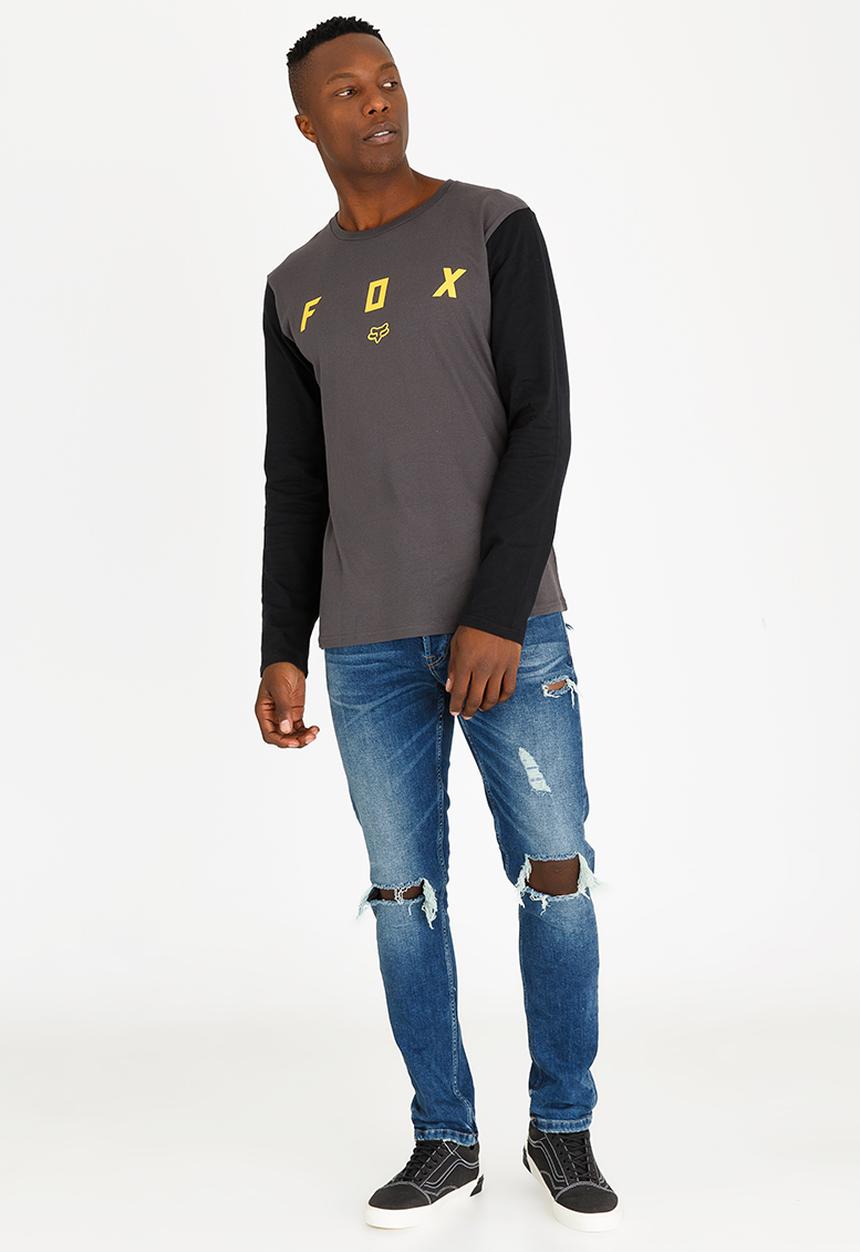 Fox - Hawliss Cotton Tee Charcoal