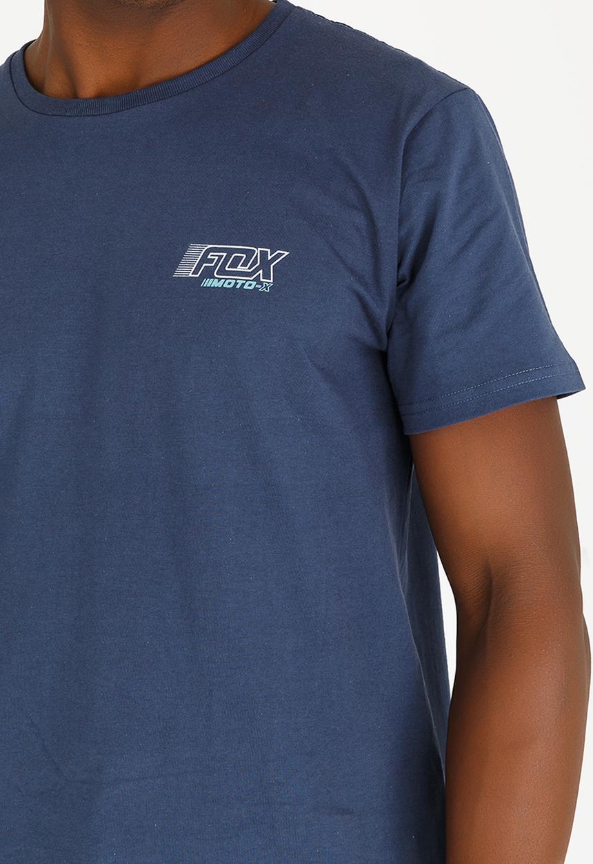 Fox - Edify Cotton Tee Blue