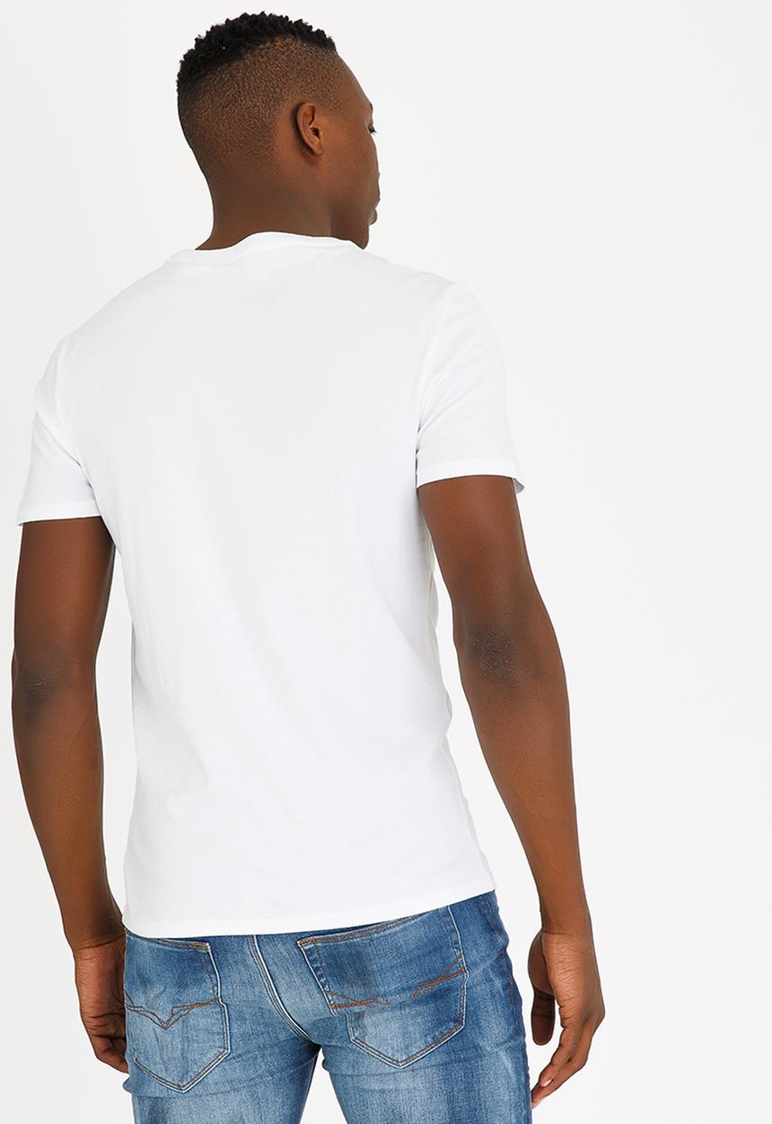 GUESS - Basic Classic Tri  Cotton Tee White