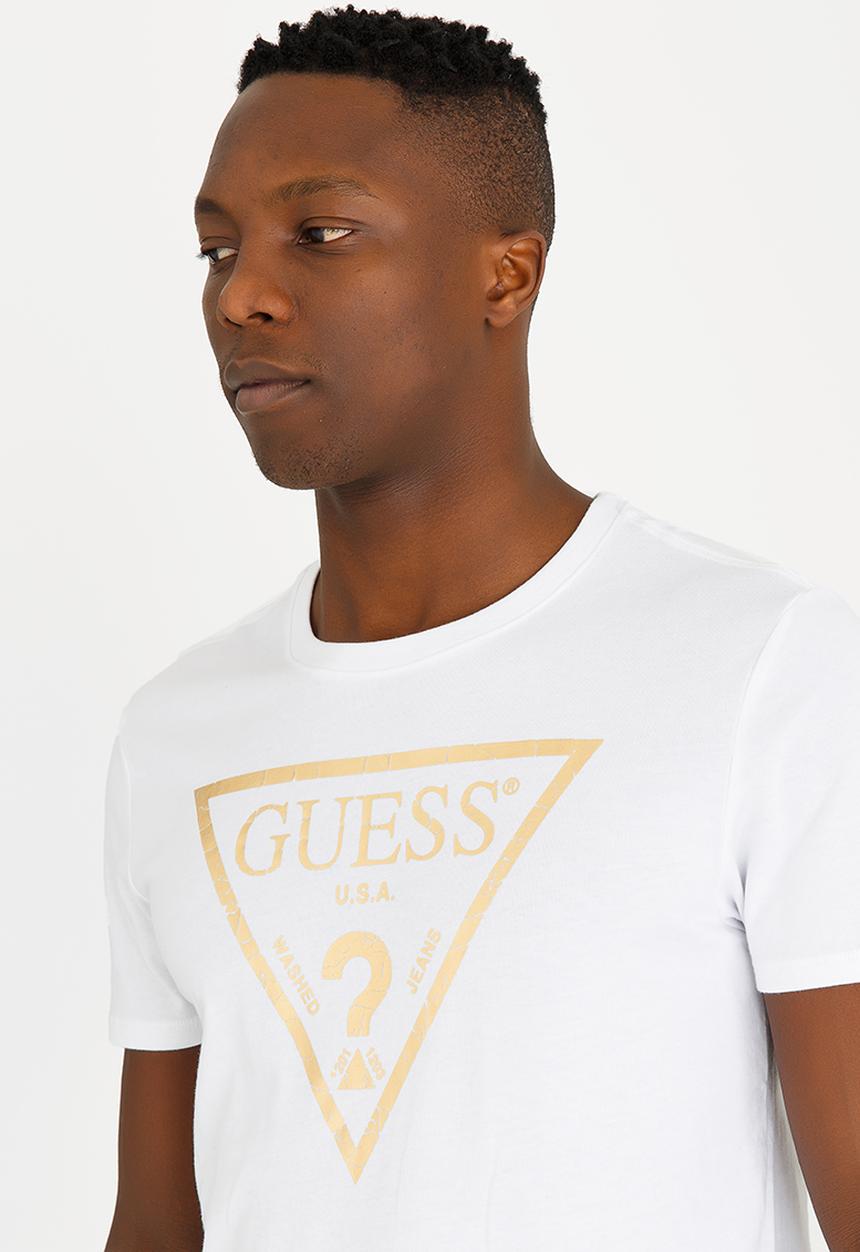 GUESS - Basic Classic Tri  Cotton Tee White
