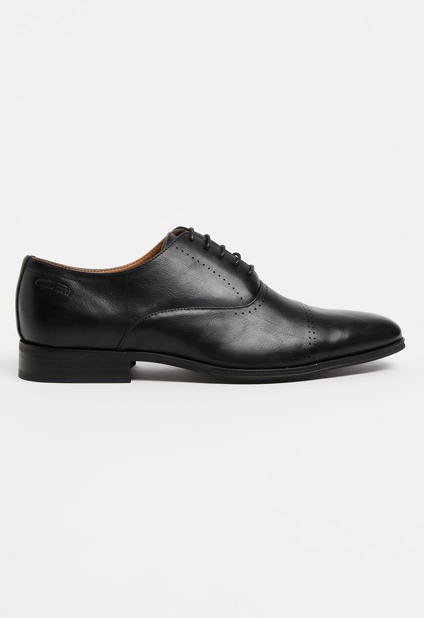 Gino Paoli - Oxford Toe Cap PU Shoes Black