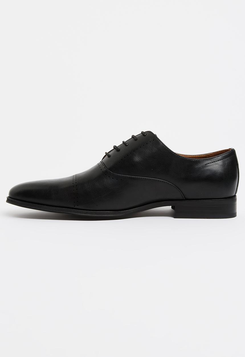 Gino Paoli - Oxford Toe Cap PU Shoes Black