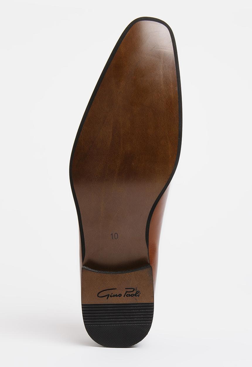 Gino Paoli - Medallion Toe Oxford Shoes Tan