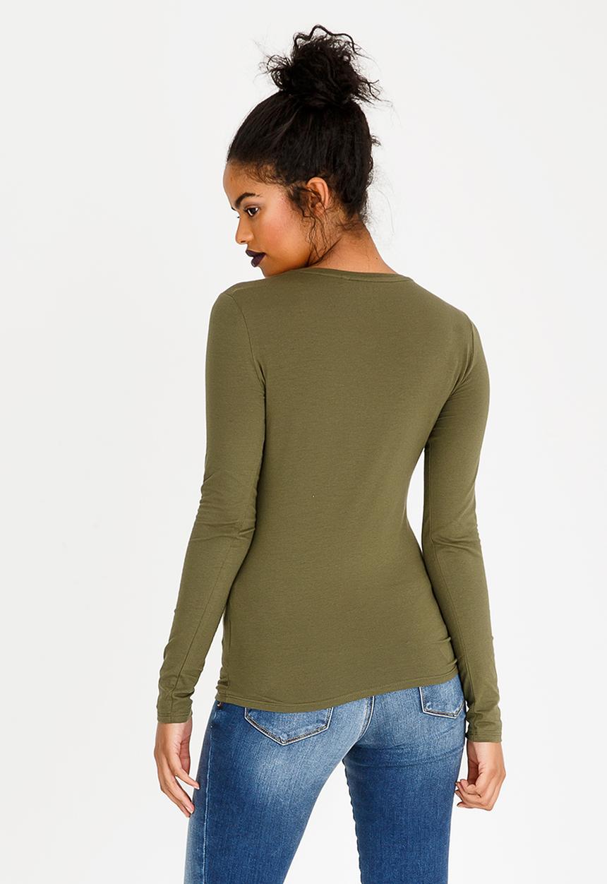 GUESS - Guess Logo Tee Khaki Green