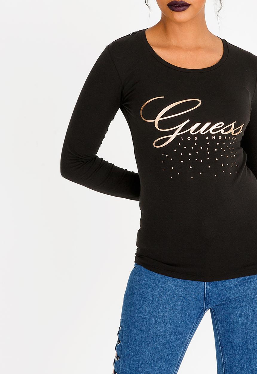 GUESS - Guess Script Logo Tee Black