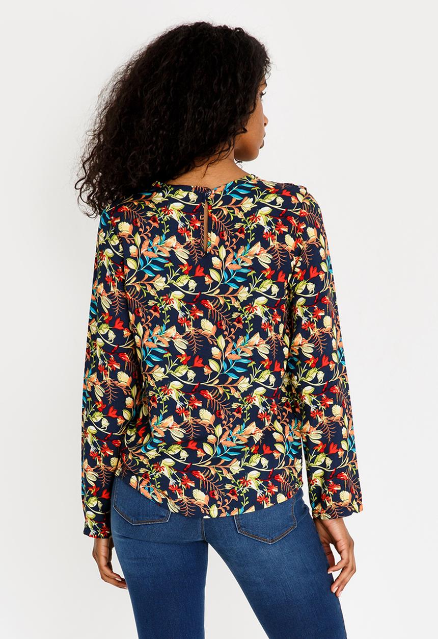 c(inch) - Frill Detail Blouse Multi-colour