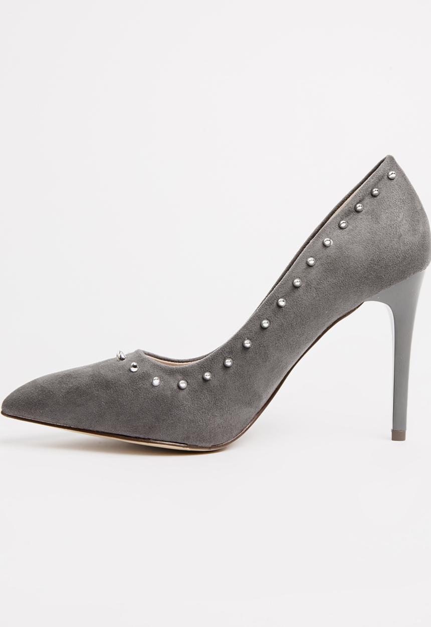 SISSY BOY - Studded Stiletto Courts Grey