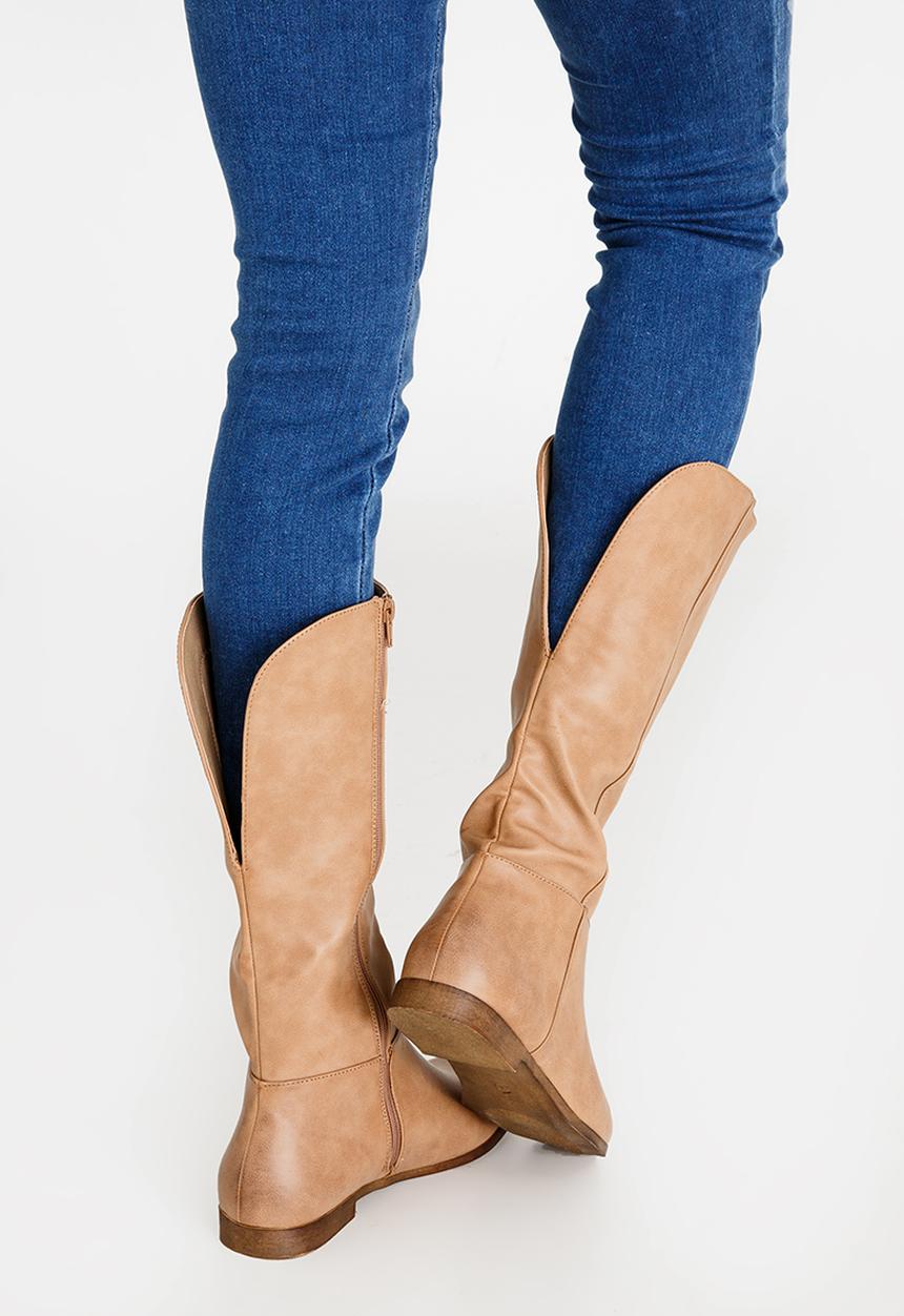 STYLE REPUBLIC - Mid Calf Boots Stone