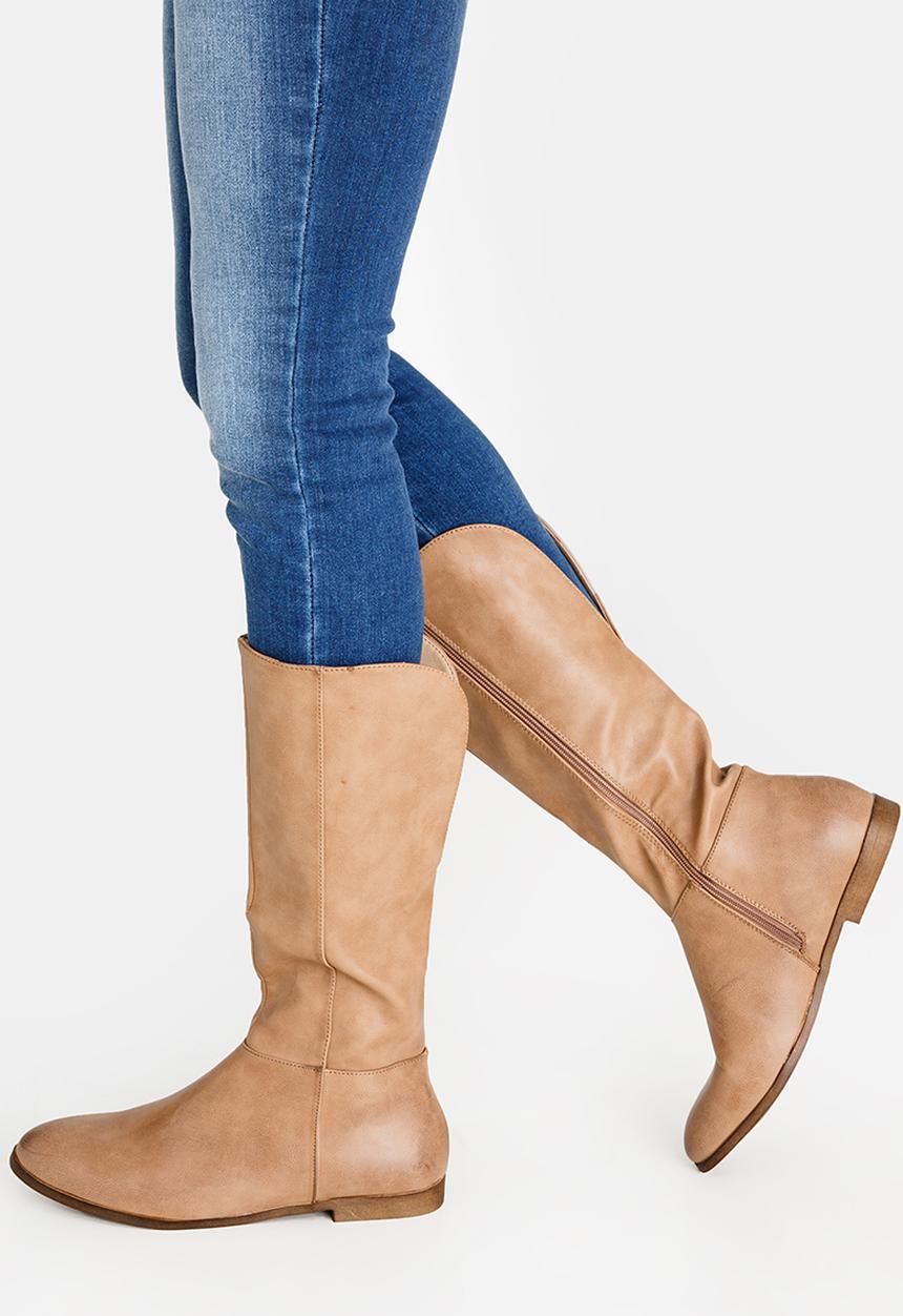 STYLE REPUBLIC - Mid Calf Boots Stone