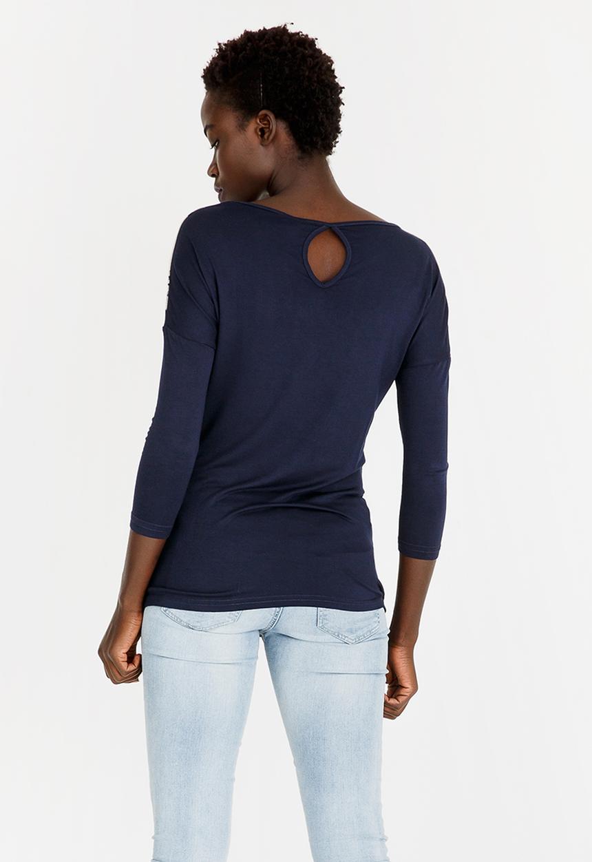 JEEP - Keyhole Detail Tee Navy