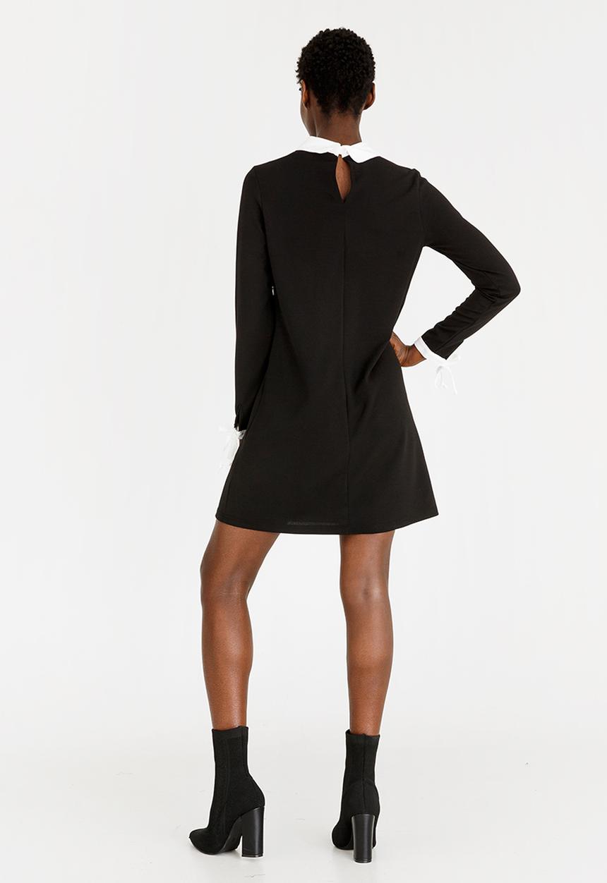 c(inch) - Collar Detail Dress Black