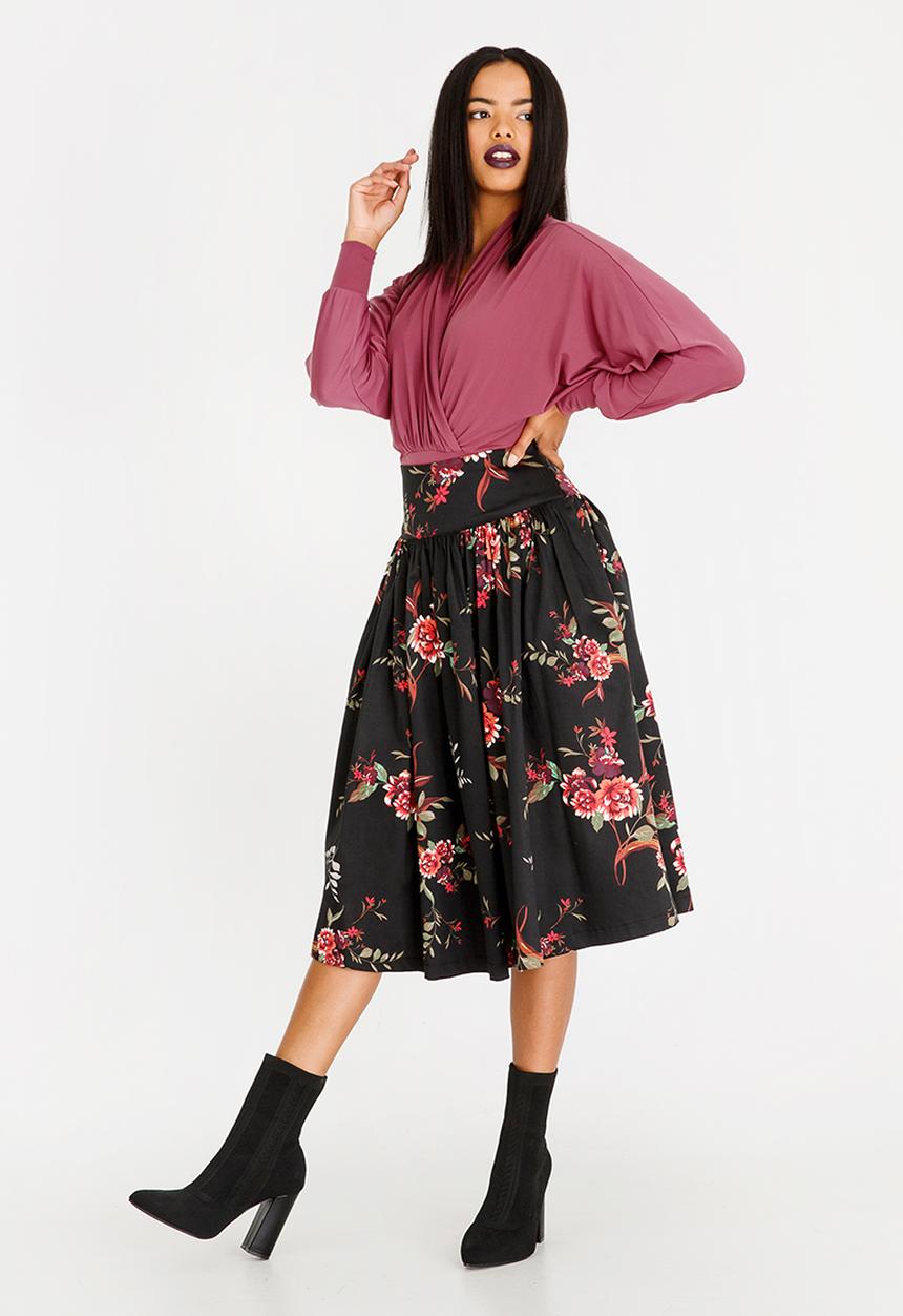 STYLE REPUBLIC - Wrap Front Bodysuit Rose