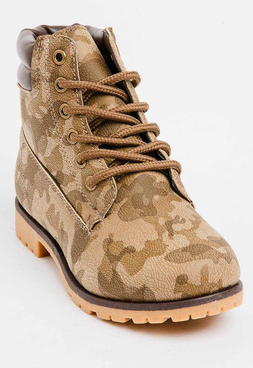 Foot Focus - Lace Up Boots Multi-colour