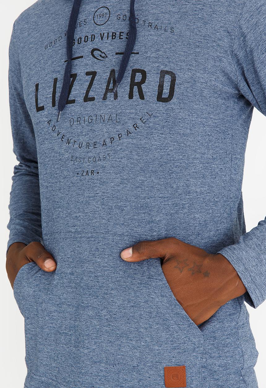 Lizzard - Maiken Cotton Hooded Tee Dark Blue