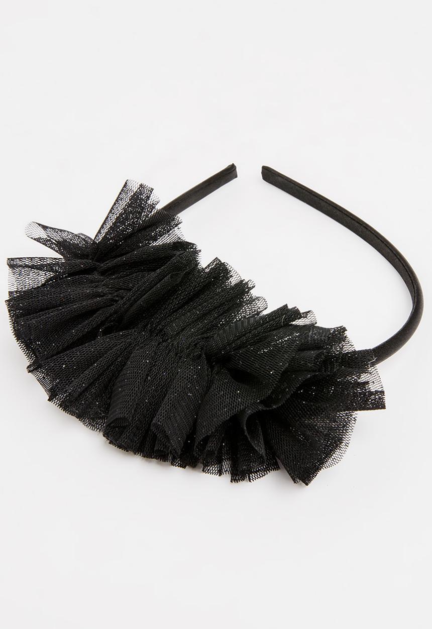 Jewels and Lace - Tulle Aliceband Black