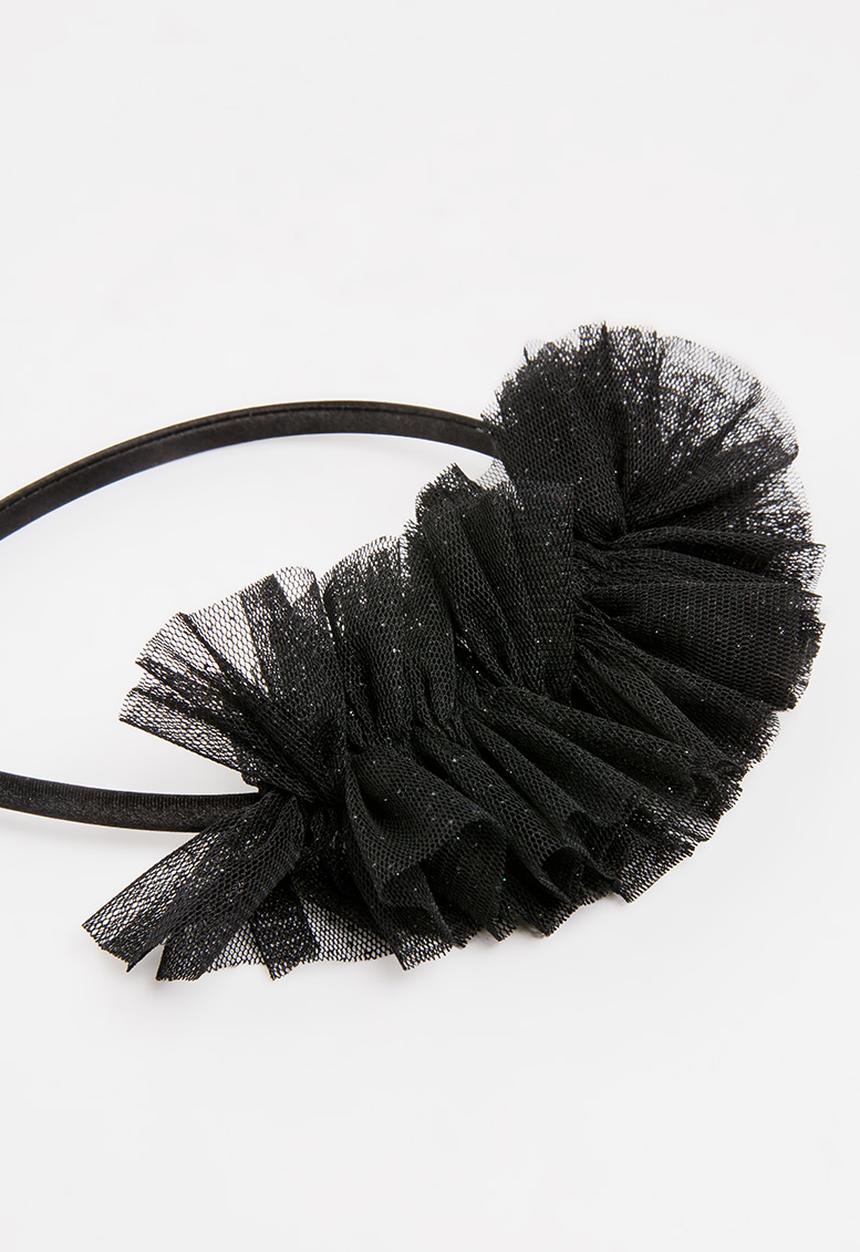 Jewels and Lace - Tulle Aliceband Black