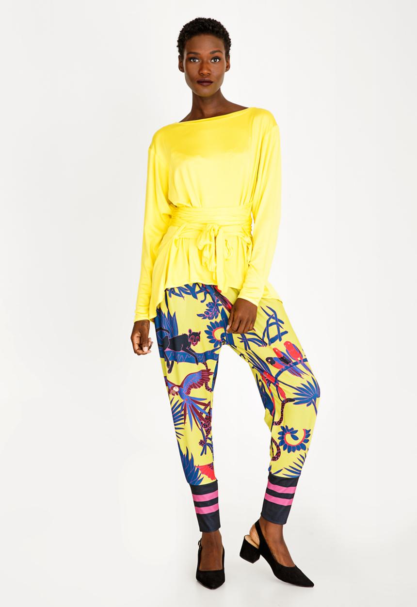 Leigh Schubert - Rushka Batwing Sleeve Top Yellow