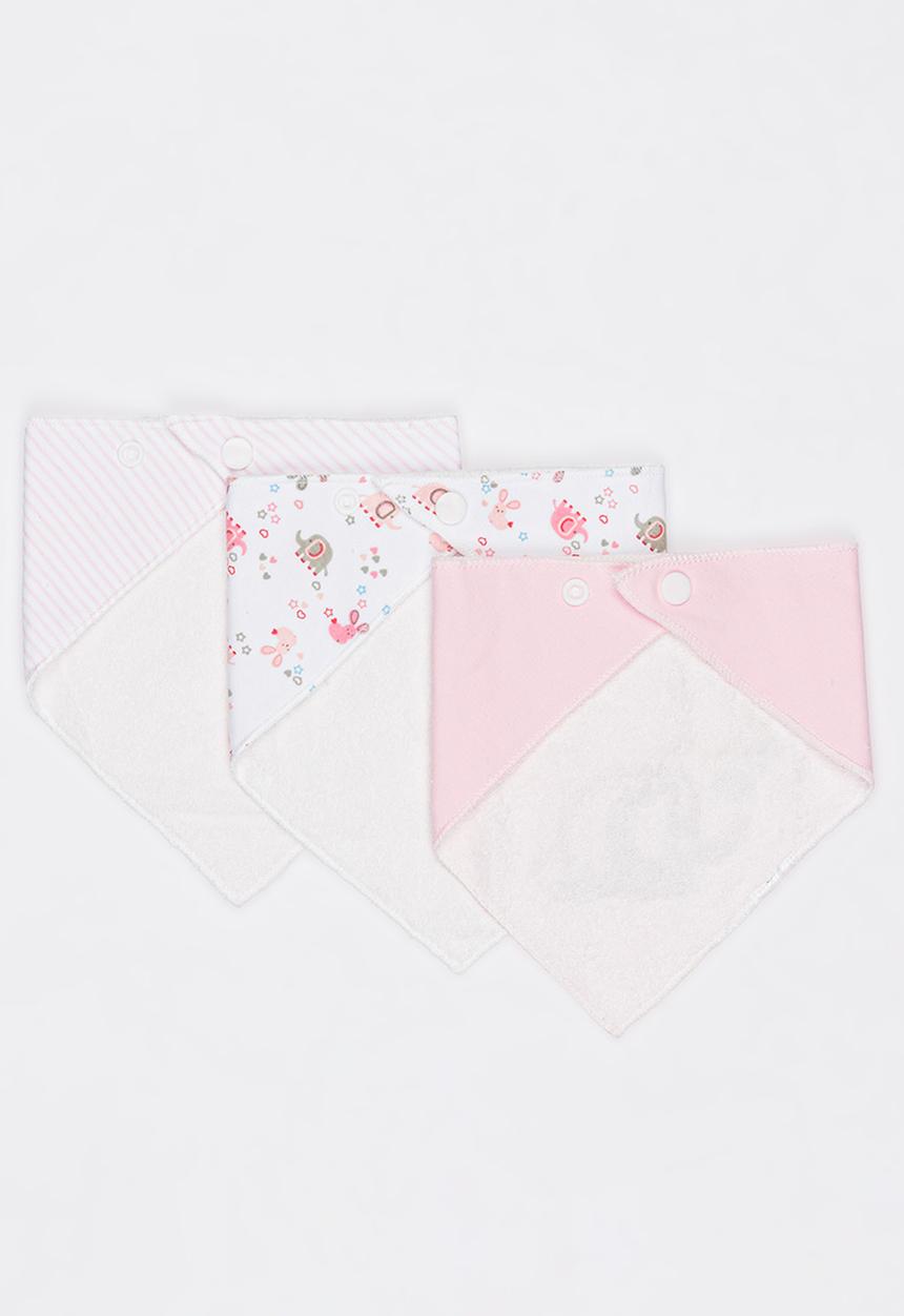 Pop Candy - Printed Bib Set Mid Pink