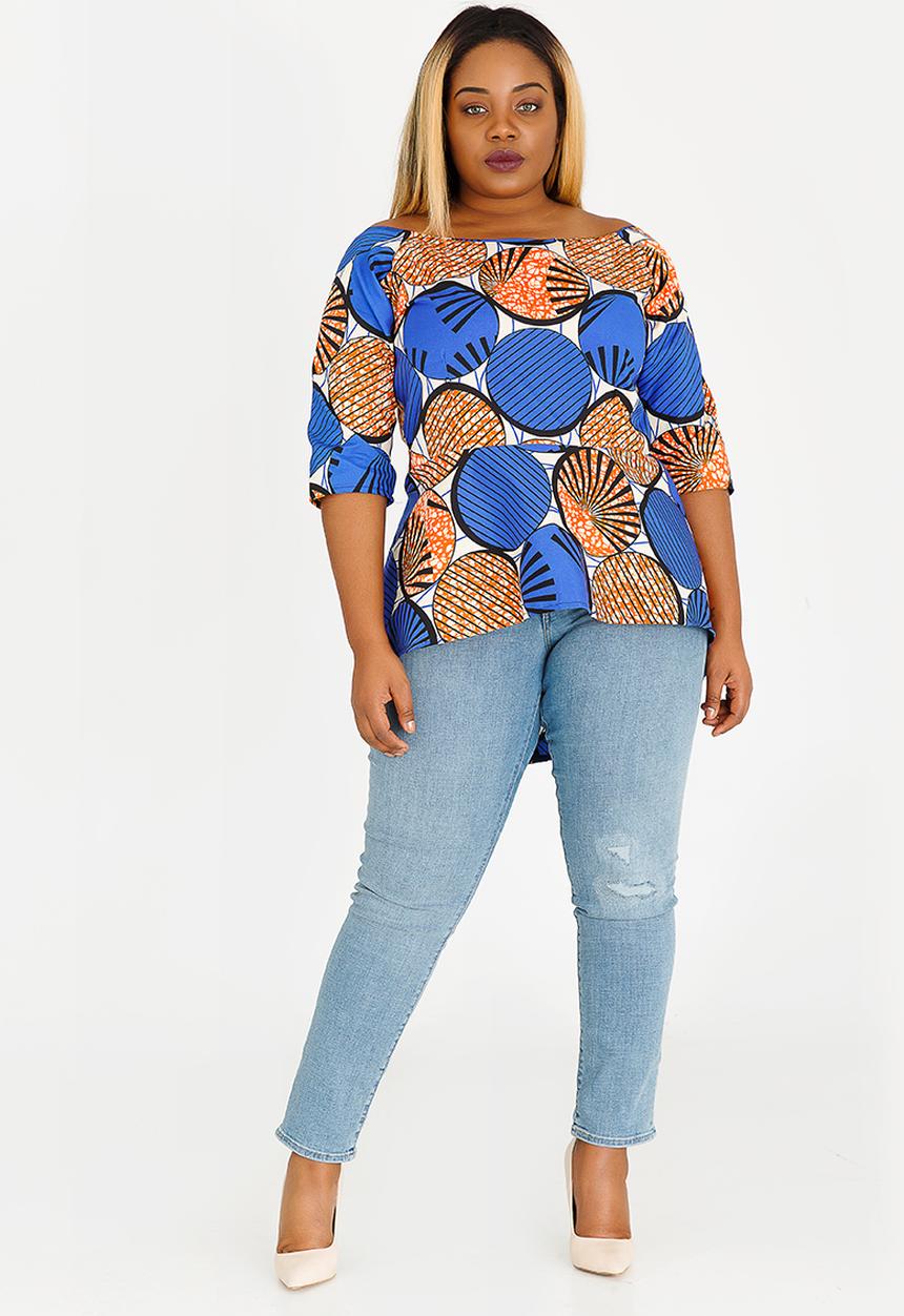 Plus-Fab - Mimi Top Blue